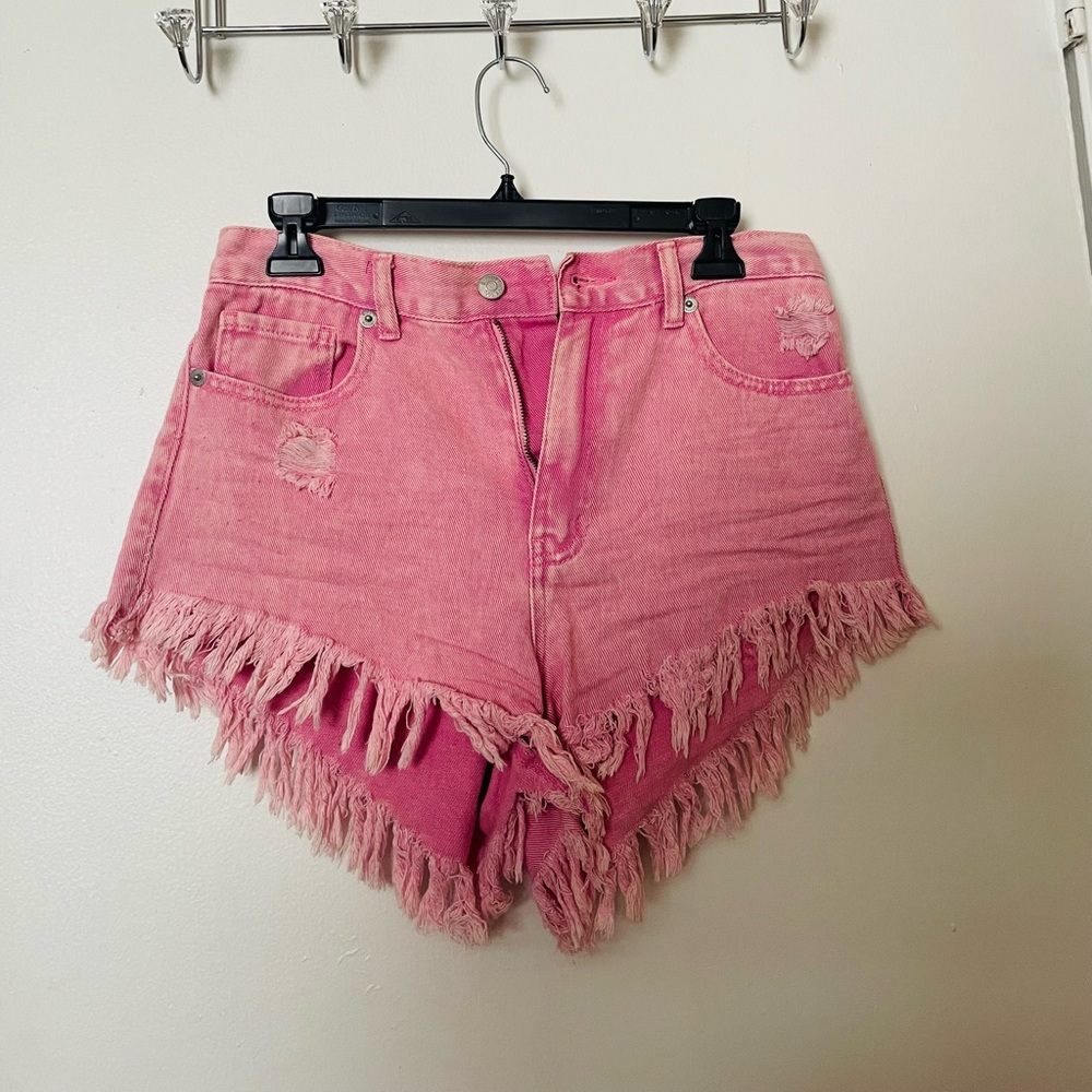 Super cute pink shorts.